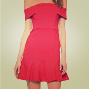 Nicholas off shoulder red dress size 6